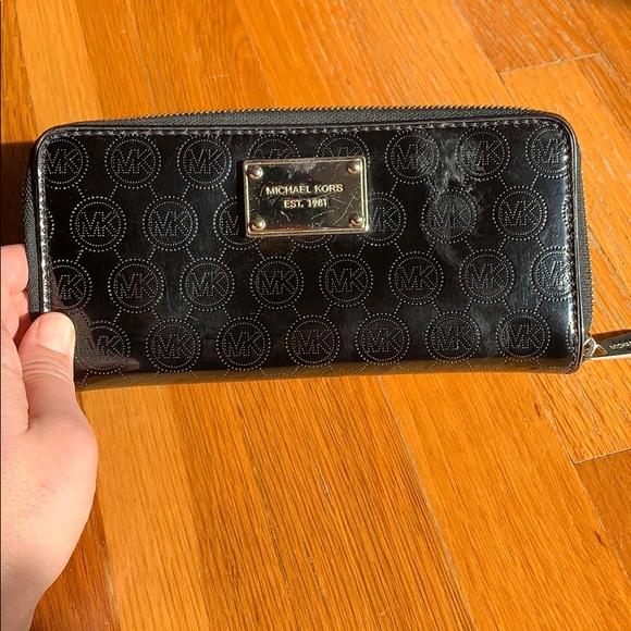 Michael Kors Black Patent Leather Wallet - Picture 5 of 5